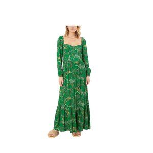 Hale Bob Vinita Maxi Dress Green Size XL NWT